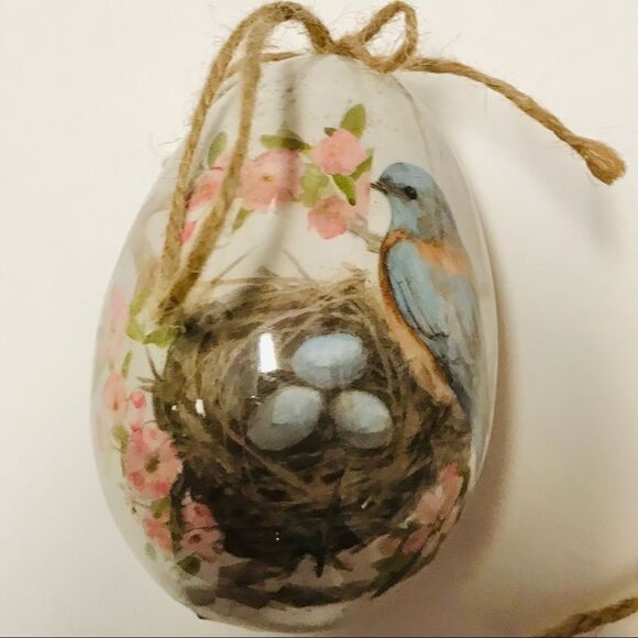 SPRINGTIME Decor Birds Nesting Set of 2 - Picture 1 of 4